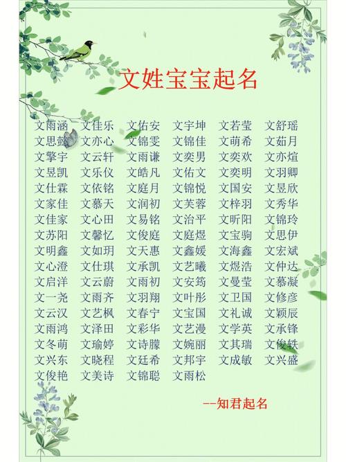 文姓宝宝如何起名字女孩 文姓女孩起名含有诗意
