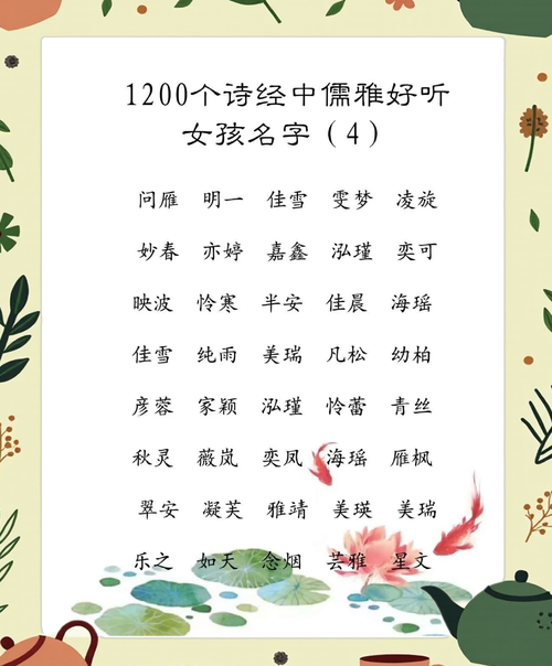 鼠宝宝诗经取名女孩 属鼠女孩叫于欣芯好吗