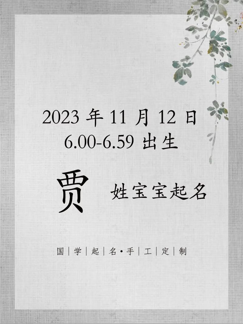 女宝宝贾姓起名字 贾姓女孩子取名