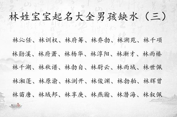 虎宝宝姓林起名字男孩 蛇年男孩名字专用