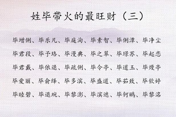 姓毕男猴宝宝取名大全 毕姓男孩起名大全2025