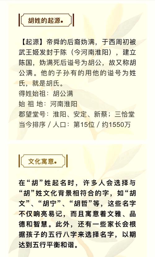 给姓胡宝宝取名字大全 输入于姓胡自动取名免费