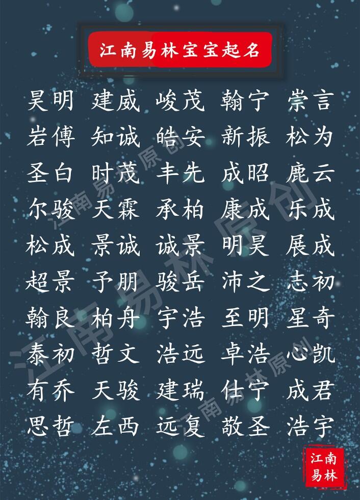 诗经楚辞有典故的男孩名字：简约旷美，尽现绅士情怀