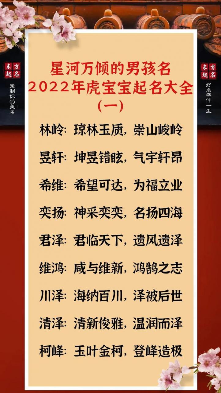 虎宝宝明星取名字大全 明星给虎宝宝起名