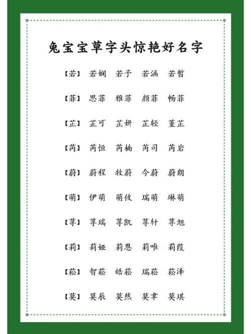 宝宝起名字带兔的 兔宝宝取名大全带以字