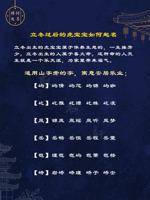 025年立冬出生的宝宝取名