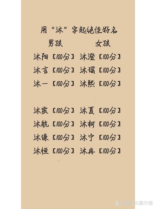 沐字取名猪宝宝男孩 沐字取名适合龙宝宝