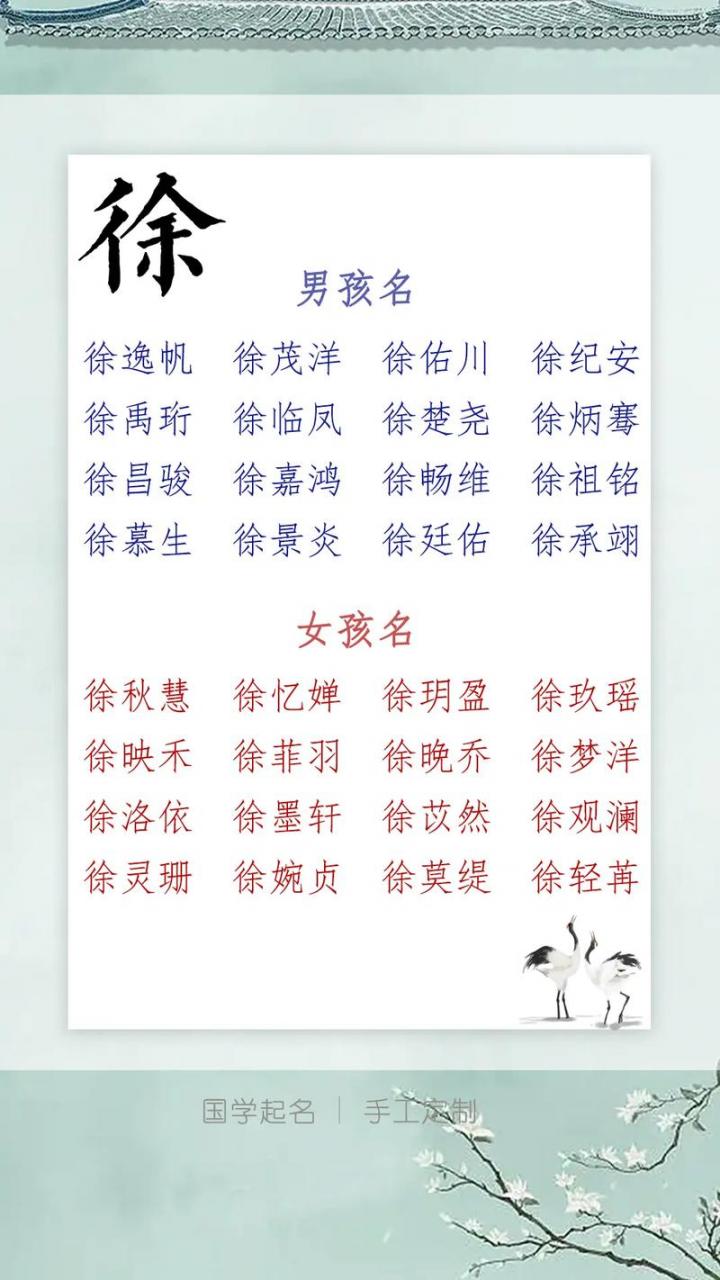 徐姓虎宝宝取名女宝 徐姓猴宝宝取名