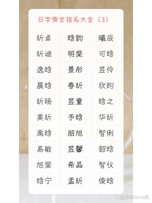 日字旁虎宝宝起名字女孩 带虎字旁的名字